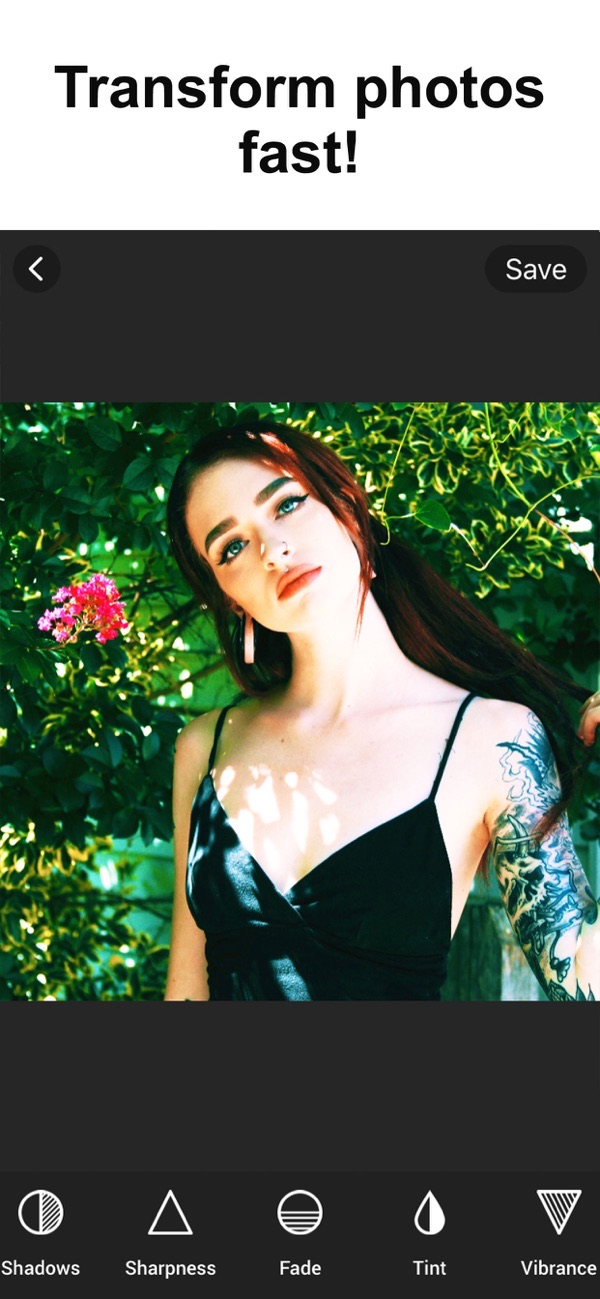 Photo Editor: HSL & Skin Tools screenshot: quick and easy photo adjustment tools